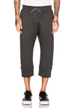 Helmut Lang 3d Logo Crop Jogger In Gray
