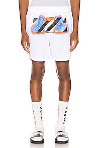 Off-white Thermo Mesh Shorts In White
