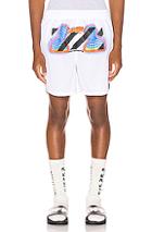 Off-white Thermo Mesh Shorts In White