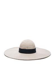 Maison Michel Lucia Wavy Large Brim Hat In Neutrals