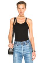 T By Alexander Wang Strappy Tank Top In Black