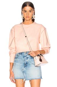 Rag & Bone/jean Brushed Inside Out Terry Sweatshirt In Pink