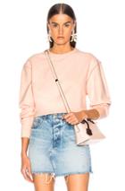 Rag & Bone/jean Brushed Inside Out Terry Sweatshirt In Pink
