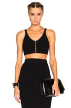 T By Alexander Wang Rib Crop Top In Black