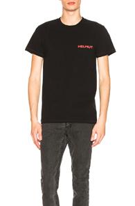 Helmut Lang Little Tee W/ Print W/ Black Basalt