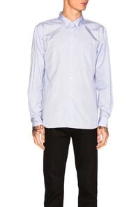Comme Des Garcons Homme Plus Cotton Broad Shirt In Blue