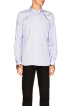 Comme Des Garcons Homme Plus Cotton Broad Shirt In Blue