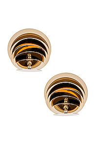 Y/project Spinning Top Earrings In Metallic