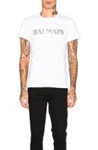 Balmain Balmain Paris T-shirt In White