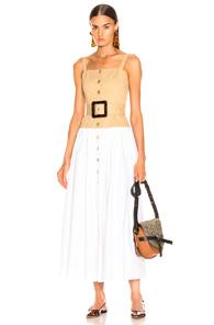 Staud Marina Dress In Neutral,white