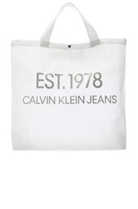Calvin Klein Est. 1978 Logo Big Tote In White