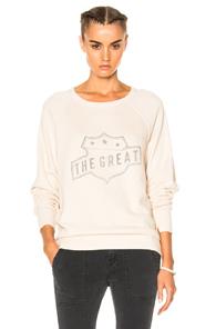 The Great College Badge Sweatshirt In Vanilla In Neutrals