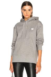 Acne Studios Ferris Face Hoodie In Gray