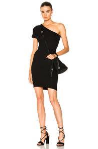 Enza Costa One Shoulder Dress In Black