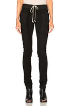 Drkshdw By Rick Owens Denim Combo Leggings In Black