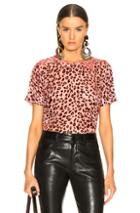 Rag & Bone Gia Top In Animal Print,pink,red
