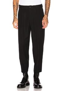 Comme Des Garcons Homme Plus Wool Gabardine Trouser In Black