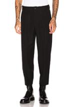Comme Des Garcons Homme Plus Wool Gabardine Trouser In Black
