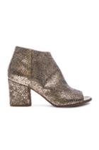 Maison Margiela Peep Toe Bootie In Metallics,animal Print