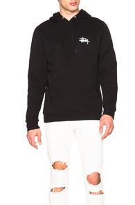 Stussy Basic Logo Hoodie In Black