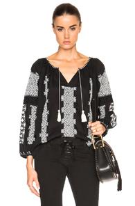 Nili Lotan Bohemian Top In Black