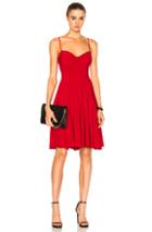 Norma Kamali Underwire Midi Dress In Red