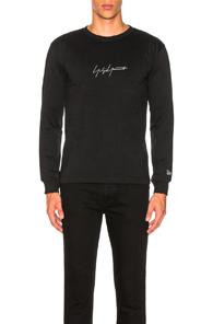 Yohji Yamamoto X New Era Long Sleeve Tee In Black