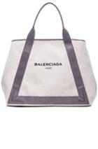 Balenciaga Medium Canvas Tote In Neutrals