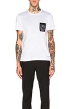 Burberry Prorsum Lace Pocket Tee In White