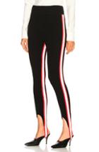 Calvin Klein 205w39nyc Side Stripe Ribbed Stirrup Leggings In Black,red,white