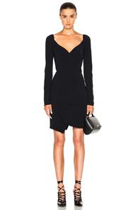 Givenchy Long Sleeve Mini Dress In Black