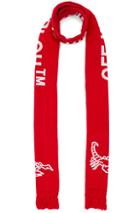 Off-white Scorpion Big Scarf In Red