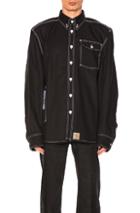 Vetements X Carhartt Workwear Shirt In Black