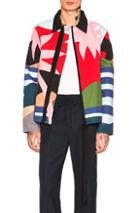 Craig Green Holiday Jacket In Abstract,red,pink,blue,geometric Print