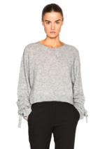 Helmut Lang Cropped Sweater In Gray