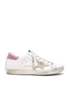 Golden Goose Leather Superstar Sneakers In White