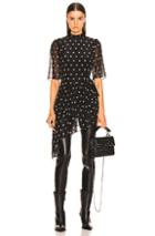 Sandy Liang Aces Top In Black,polka Dots