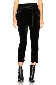Ann Demeulemeester Belted Pants In Black
