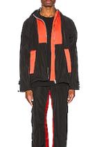Wales Bonner Patchwork Anorak Jacket In Black,orange