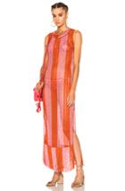Missoni Mare Maxi Dress In Metallics,orange,pink
