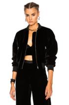 T By Alexander Wang Slightly Batted Bomber Jacket In Black