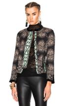 Etro Velvet Trim Jacket In Black,abstract