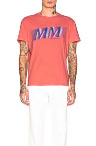 Maison Margiela Graphic Tee In Pink