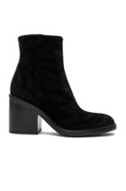 Ann Demeulemeester Velvet Boots In Black