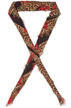 Magda Butrym Paisley Scarf In Black,animal Print,floral