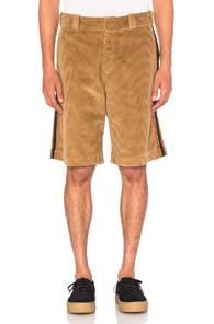 Palm Angels Corduroy Work Shorts In Brown