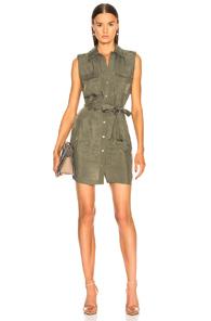 L'agence Evelyn Military Dress In Green