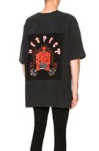 Warren Lotas Back Patch Overfit Pocket Tee In Black