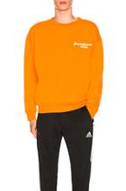 Gosha Rubchinskiy Logo Sweatshirt In Orange