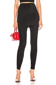 T By Alexander Wang Crepe Twist Legging In Black